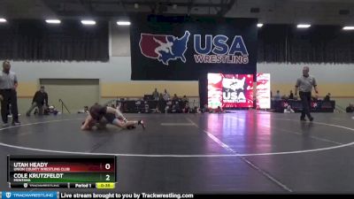 126 lbs Cons. Round 2 - Utah Heady, Union County Wrestling Club vs Cole Krutzfeldt, Montana