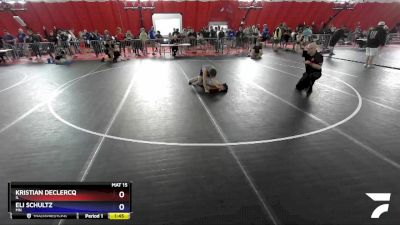 100 lbs Cons. Semi - Kristian DeClercq, IL vs Eli Schultz, MN