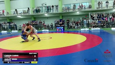 80kg Champ. Round 1 - Carson Cairns, K-W Kaos vs Harjot Singh, Rustom WC