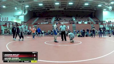 215 lbs Cons. Round 5 - Hayden Shanks, Whiteland Wrestling Club vs Jackson Bayley, Hammer Down Academy