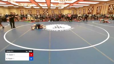 120 lbs Consi Of 4 - Tyson Cook, Pa vs Devin Ryan, Nj