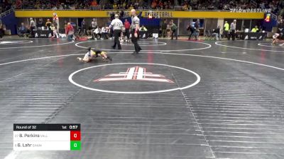 60 lbs Round Of 32 - Bronson Perkins, Valley vs Gunner Lahr, Shamokin