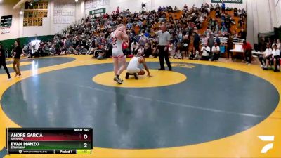 145 lbs Semifinal - Evan Manzo, Etiwanda vs Andre Garcia, Savanna