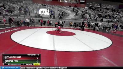 43 lbs Cons. Semi - Khyla Lipumano, AZ vs Kendall Moe, IN