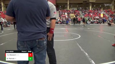 100 lbs Champ. Round 2 - Gabe Wassom, Emporia Wrestling Club vs Brice Patrick, Duran Elite