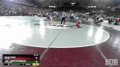 3A 144 lbs Champ. Round 2 - Miles Price, Ballard vs Joel Christopherson, Oak Harbor