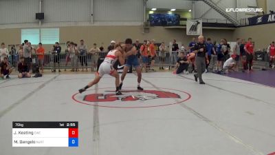 70 kg Consolation - Jake Keating, Cavalier Wrestling Club vs Mike Dangelo, NJRTC