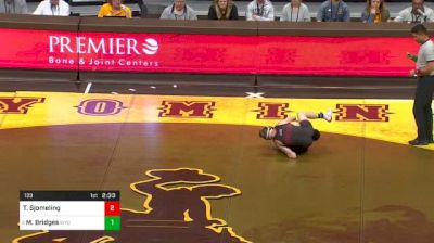 133 lbs Tucker Sjomeling vs Montorie Bridges, Wyoming