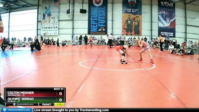 96 lbs Rd# 9- 2:15pm Saturday Final Pool - Olympic Serrao, PA Blue vs Colton Meixner, Nauman Red