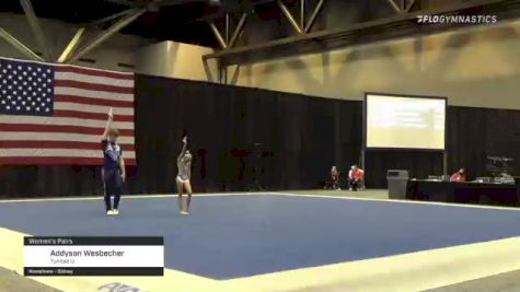 Addyson Wesbecher - Women's Pairs, Tumble U - 2021 USA Gymnastics Championships