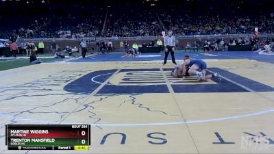 D4-144 lbs Cons. Round 2 - Martine Wiggins, St Louis HS vs Trenton Mansfield, Gobles HS