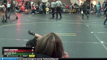 60 lbs Semis (4 Team) - Aviyahn Mills, Steel Valley vs Vinny Martinez, Armory Athletics