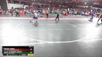 115 lbs Cons. Round 2 - Ihlee Schniepp-Duffy, West Salem Bangor vs Tatum James, Darlington Wrestling Club