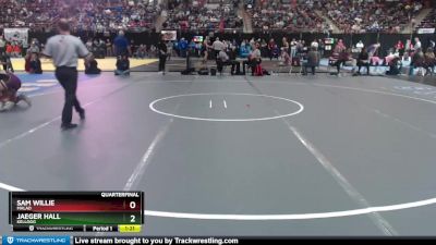 2A 132 lbs Quarterfinal - Jaeger Hall, Kellogg vs Sam Willie, Malad