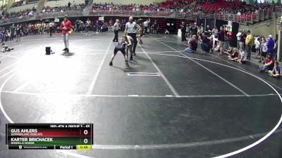 85 lbs Quarterfinal - Gus Ahlers, Summerland Bobcats vs Karter Brichacek, Howells-Dodge