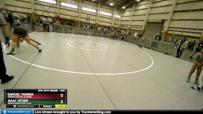 205 lbs Quarterfinal - Samuel Tanner, Green Canyon Juniors vs Isaac McGee, Bruin Wrestling Club