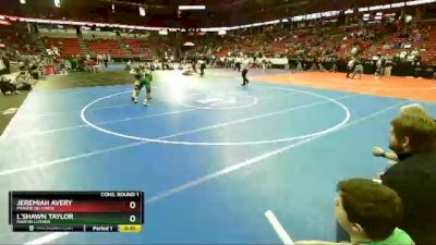 D2-160 lbs Cons. Round 1 - Jeremiah Avery, Prairie Du Chien vs L`Shawn Taylor, Martin Luther