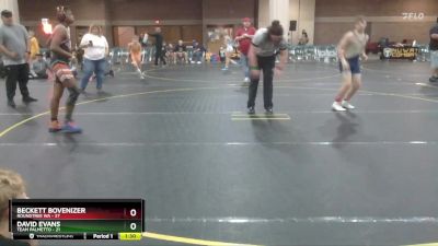 140 lbs Semis & 1st Wrestleback (8 Team) - Beckett Bovenizer, Roundtree WA vs David Evans, Team Palmetto