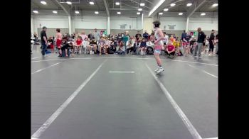 105 lbs Round 2 (10 Team) - Chase Hughes, Hanover Hawkeye vs Wes Baumgartner, Rebellion