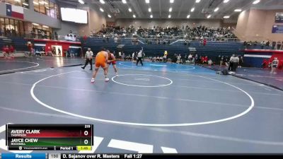 215 lbs Round 4 - Avery Clark, Thompson vs Jayce Chew, Rockwall