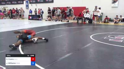 65 kg Consi Of 8 #2 - Kj Evans, Oklahoma Regional Training Center vs Jordan Williams, Cowboy RTC