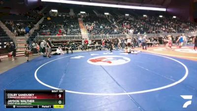 152 lbs 1st Place Match - Colby Sandusky, Torrington Wrestling Club vs Jaydon Walther, Green River Grapplers