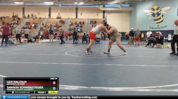 285 lbs 5th Place Match - Dawson Schwerdtfeger, Nebraska Weslyn University vs Levi Malcolm, University Of Mary