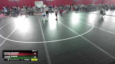 105 lbs Cons. Round 3 - Ethan Kennedy, Bulls Wrestling Club vs Chase Gondik, Wisconsin