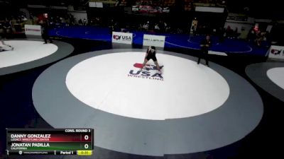 165 lbs Cons. Round 3 - Jonatan Padilla, California vs Danny Gonzalez, Legacy Wrestling Center