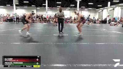 160 lbs Round 1 (6 Team) - Michael Marzano, Scorpions vs AJ Corp, PA Alliance Blue