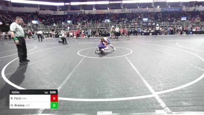 100 lbs 3rd Place - Rocky Ford, Vian Wrestling Club vs Hudson Breese, Jaguar Wrestling Club