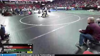 D1-170 lbs 3rd Place Match - Kasey Gish, West Bend East vs Benjamin Otto, Brookfield Central