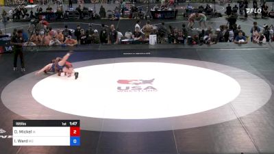 195 lbs Quarters - Denarii Mickel, Iowa vs Isaac Ward, Missouri