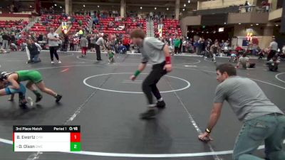 52 lbs 3rd Place Match - Dax Olson, Derby Wrestling Club vs Brooks Ewertz, CYWC