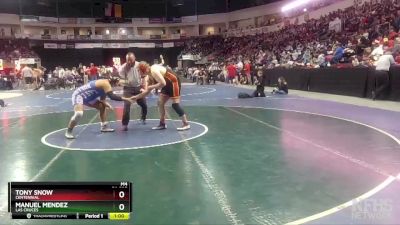 5A 285 lbs Cons. Round 1 - Tony Snow, Centennial vs Manuel Mendez, Las Cruces