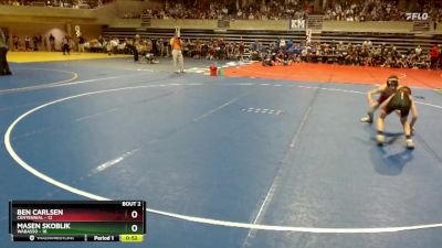 75 lbs Semis (4 Team) - Ben Carlsen, Centennial vs Masen Skoblik, Wabasso