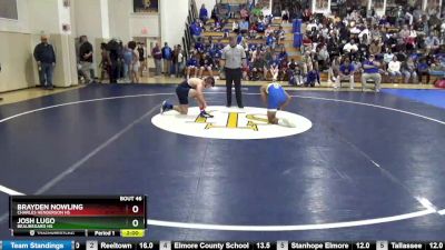 154 lbs Champ. Round 1 - Brayden Nowling, Charles Henderson HS vs Josh Lugo, Beauregard HS