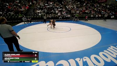 5A 140 lbs Semifinal - Nehemiah Cook, Highland vs Alexis Kirkland, Bonneville