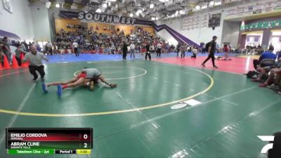 113 Boys Quarterfinal - Emilio Cordova, Imperial vs Abram Cline, Granite Hills