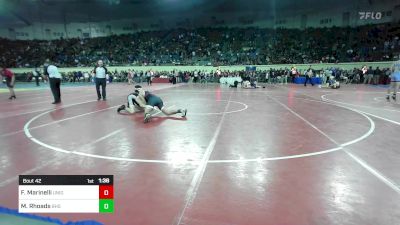 150 lbs Round Of 64 - Felix Marinelli, Union vs Maverick Rhoads, Blanchard High School