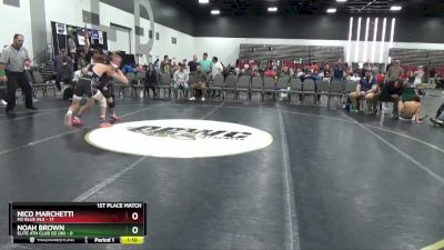 119 lbs Placement Matches (8 Team) - Nico Marchetti, M2 Blue (NJ) vs Noah Brown, Elite Ath Club DZ (IN)