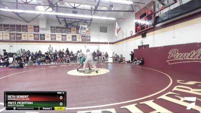 285 lbs Cons. Round 5 - Seth Seibert, Bakersfield College vs Fritz McIntosh, Shasta College