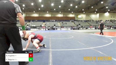 200 lbs Semifinal - Brendan Hughes, Mt. Spokane Wrestling Club vs Enrique Segura, Redwood Wrestling