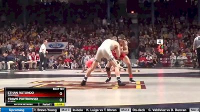 125 lbs Consi Of 8 #2 - Ethan Rotondo, Wisconsin vs Travis Piotrowski, Illinois