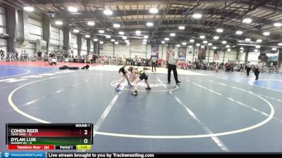 84 lbs Rd# 4- 2:00pm Friday Final Pool - Dylan Luik, Ranger WC vs Cohen Reer, Team Ohio