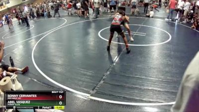 90 lbs Semifinal - Sonny Cervantes, RED WAVE WC vs Abel Vasquez, Poway Elite