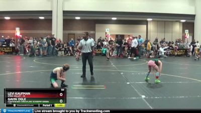 53 lbs Round 1 (6 Team) - Levi Kaufman, Steel Valley vs Gavin Ogle, Contenders Wrestling Academy Green