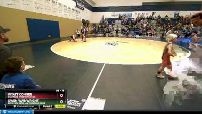 76 lbs Round 3 - Wyatt Conner, Cashmere Wrestling Club vs Owen Wainwright, Deer Park Ironman Wrestling Club