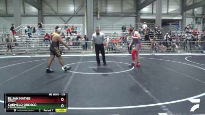 215 lbs Cons. Semi - Carmelo Orosco, U Town Hammers vs Elijah Mathis, Bobcat