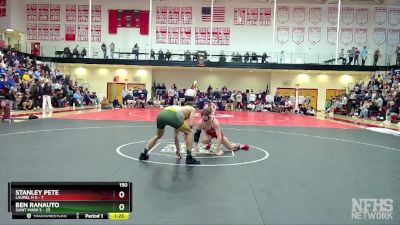 150 lbs Semifinals (8 Team) - Ben Ranauto, Saint Mark`s vs Stanley Pete, Laurel H S